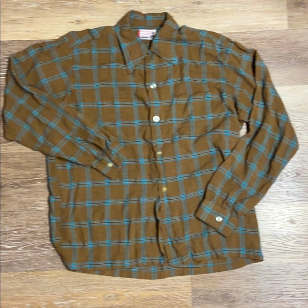 Vintage 50’s Rayon Arrow Chevella Shadow Plaid